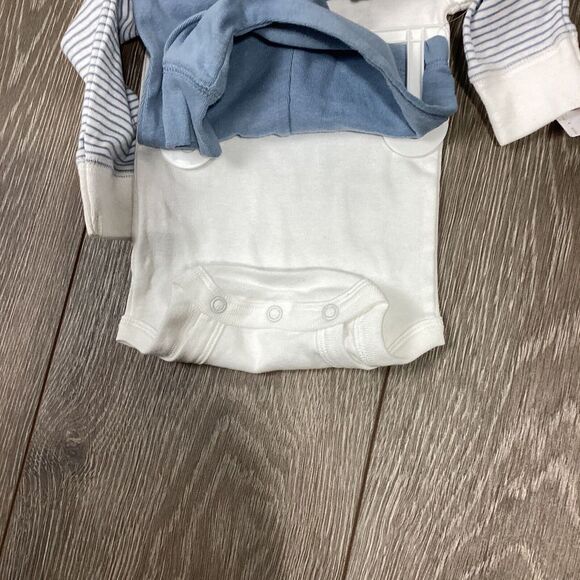 Carters NEW Baby 3 Piece 3 Month Set Full Zip Hoodie One Piece Pant Joggers Blue - Picture 6 of 7